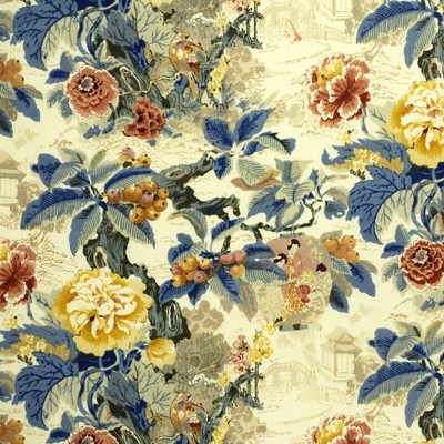 Lee Jofa CHINESE LANTERN.YELLOW.0 Lee Jofa Multipurpose Fabric in Chinese Lantern-yellow/Beige/Yellow/Blue